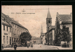 Delcampe - AK Selb I. Bayern, Untere Ludwigstrasse Mit Gasthaus - Selb