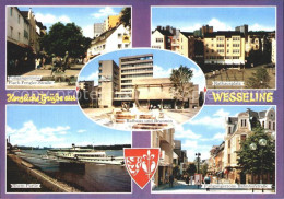 Delcampe - Wesseling Hans Fengler Strasse Rathausplatz Rheinpartie - Wesseling