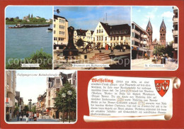 Delcampe - Wesseling Rheinpartie Brunnen Rathausplatz Sankt Germanus - Wesseling
