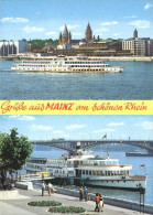 Delcampe - Mainz Rhein Rheinufer Rathaus Dom Rheingoldhalle Hilton - Mainz