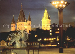 Delcampe - Mainz Rhein Domblick Rathausplatz - Mainz
