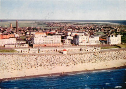 Delcampe - BORKUM Nordseebad Niedersachsen Fliegeraufnahme Strand Promenade - Borkum