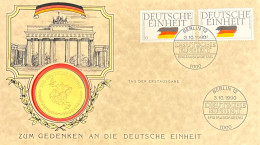 Delcampe - Berlin 1990 Deutsche Einheit FDC Ersttag 3.10.1990 50 Pf Paar - FDC