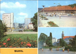Delcampe - Suhl Thueringer Wald Wilhelm Piek Strasse Waffenmuseum Interhotel - Suhl