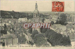 Delcampe - CPA Vendome La Place Saint Marlin Vue Prise Clocher De La Trinite - Vendome
