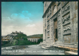 Delcampe - Perugia Spoleto Facciata Di San Pietro Foto FG Cartolina MZ5021 - Perugia