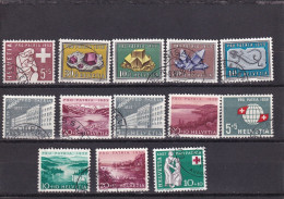 Delcampe - SA14b Switzerland 1952-1959 Pro Patria Used Stamps - Altri & Non Classificati