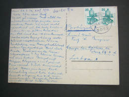 Delcampe - 1972 , 25 Pf. Unfall Auf Postkarte Nach Portugal - Covers & Documents