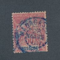 Delcampe - NOSSI BE - N° 37 OBLITERE AVEC CACHET A DATE CAD BLEU MADAGASCAR DU 28 MARS 1900 - Oblitérés
