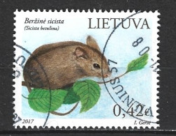 Delcampe - LITUANIE. N°1084 De 2017 Oblitéré. Siciste Des Bouleaux. - Nager