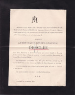 Delcampe - TOURNAI DESCLEE André 9 Ans 1890 Famille DE BROUWER - Avvisi Di Necrologio