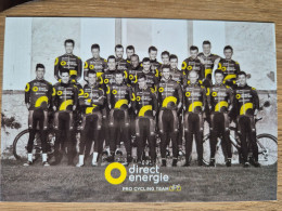 Delcampe - Card Team Direct Energie - 2017 - Cycling - Cyclisme - Ciclismo - Wielrennen - Cycling