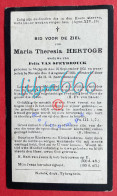 Delcampe - HERTOGE Maria Theresia °MEIGEM 1851 +NEVELE 1930 - VAN SPEYBROUCK - Avvisi Di Necrologio