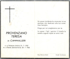 Delcampe - Bidprentje Palermo (Ita) - Provenzano Teresa (1932-1965) - Santini