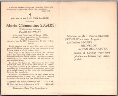 Delcampe - Bidprentje Pamel - Segers Maria Clementina (1870-1949) - Santini