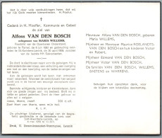 Delcampe - Bidprentje Pamel - Van Den Bosch Alfons (1892-1959) - Santini