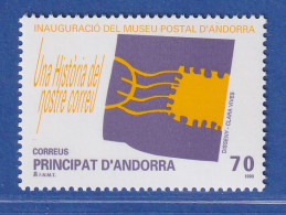 Delcampe - Andorra Span. 1998 Mi.-Nr. 261 Postmuseum, Briefmarke Und Stempel ** / MNH - Andere & Zonder Classificatie
