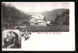 Delcampe - CPA Murbach, Hotel Wolff Avec Abtei Murbach - Murbach