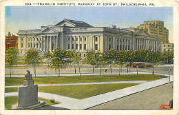 Delcampe - USA  FRANKLIN INSTITUTE PARKWAY AT 20TH ST .. PHILADELPHIA . PA CACHET BUENOS AIRES - Philadelphia