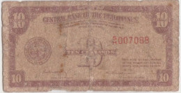Delcampe - Philippines 10 Centavos ND (1953) English Series, Waterlow, P-128, Paper Money - Philippines