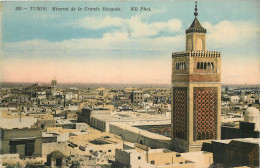 Delcampe - TUNISIE  TUNIS  MINARET DE LA GRANDE MOSQUEE - Tunesien