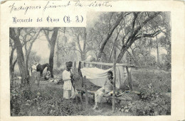 Delcampe - ARGENTINE RECUERDO DEL CHACO  (INDIGENES FAISANT LA SIESTE) - Argentinien