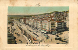 Delcampe - ALGERIE  ALGER BOULEVARD DE LA REPUBLIQUE - Algerien