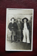 Delcampe - Carte Photo De Trois Hommes - Fotografie
