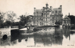 Delcampe - - 27 - BEAUMESNIL (Eure) - Le Château - Scan Verso - - Beaumesnil