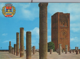 Delcampe - Morocco Rabat Maroc Tour Hassan Et Colonnes Historiques Emblème Unposted #SBA463 - Rabat