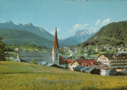 Delcampe - Österreich Seefeld Tirol Dorfansicht Mit Kirche Und Bergen Gelaufen #SBB698 - Seefeld