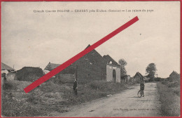 Delcampe - Cressy -  Près  D'Ercheu  ( Somme ) - Les Ruines Du Pays - Roye