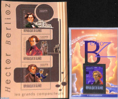 Delcampe - Guinea, Republic 2013 Hector Berlioz 2 S/s, Mint NH, Performance Art - Music - Art - Composers - Musik