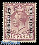 Delcampe - Botswana 1925 6d, WM Block Cypher, Bechuanaland, Stamp Out Of Set, Unused (hinged) - Botswana (1966-...)