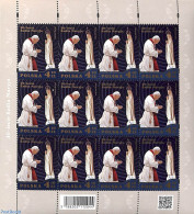 Delcampe - Poland 2021 Radio Maria M/s, Mint NH, Performance Art - Religion - Radio And Television - Pope - Neufs