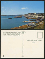 Delcampe - BERMUDA Old Postcard ST. GEORGES Panorama Boat & Bridge - Bermuda