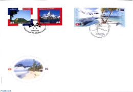 Delcampe - *Topical Covers 2016 Joint Issue Cover Switzerland-Dominican Republic, Postal History, Sport - Various - Mountains & M.. - Escalade