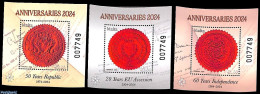 Delcampe - Malta 2024 Anniversaries 3 S/s, Mint NH - Malta
