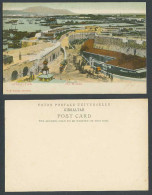Delcampe - Gibraltar Old UB Colour Postcard The Market Street Scene Clock Tower Harbour VBC - Gibraltar