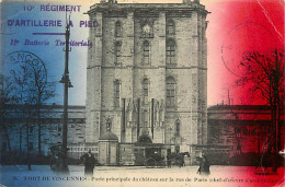 Delcampe - Carte Postale Ancienne - 94 - Vincennes - Fort De Vincennes - Porte Principale Du Château Sur La Rue De Paris - Animée - - Vincennes