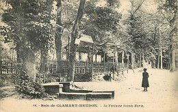 Delcampe - Carte Postale Ancienne - 92 - Clamart - Bois De Clamart-Meudon - La Fontaine Sainte Marie - Animée - CPA - Voir Scans Re - Clamart