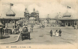 Delcampe - Carte Postale Ancienne - 76 - Dieppe - Le Casino - Animée - Automobiles - CPA - Voir Scans Recto-Verso - Poscard - Carta - Dieppe