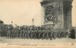 Delcampe - Carte Postale Ancienne - 75 - Paris - Les Fêtes De La Victoire - 14 Juillet 1919 - Les Marins Ilaliens Défilenl Sous L'A - Triumphbogen