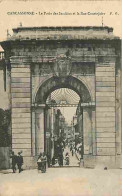 Delcampe - Carte Postale Ancienne - 11 - Carcassonne - La Porte Des Jacobins Et La Rue Courtejaire - Animée - CPA - Voir Scans Rect - Carcassonne