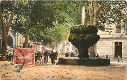 Delcampe - Carte Postale Ancienne - 13 - Salon De Provence - Grande Fontaine - Animée - Colorisée - CPA - Voir Scans Recto-Verso - - Salon De Provence