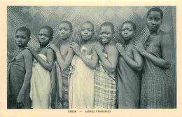 Delcampe - Carte Postale Ancienne - Gabon - Jeunes Pahouines - Animée - Enfants - CPA - Voir Scans Recto-Verso - Poscard - Carta Po - Gabun