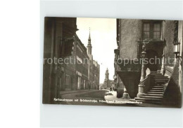 Delcampe - Goerlitz Sachsen Rathausstreppe Mit Bruederstrasse Moench Und Reichenbacher-Turm - Görlitz