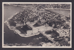 Delcampe - Vintage Postcard Stockholm Sweden Aerial View Royal Palace Gamla Stan - Schweden