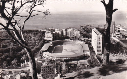 Delcampe - ALGERIE ,,,ALGER ,,,,STADE  MUNICIPAL ET  GROUPE  H.L.M.  M.  DUBOUCHER ,,,,voyage 1957   EN FRANCHISE - Algerien