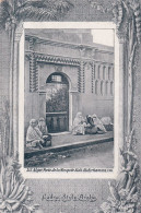 Delcampe - AQUA  PHOTO,,,,,ALGERIE ,,,,ALGER ,,,,PORTE DE LA MOSQUEE  SIDI ABDERHAMAN ,,,, CADRE STYLE  ARABE ,,,TBE - Algerien